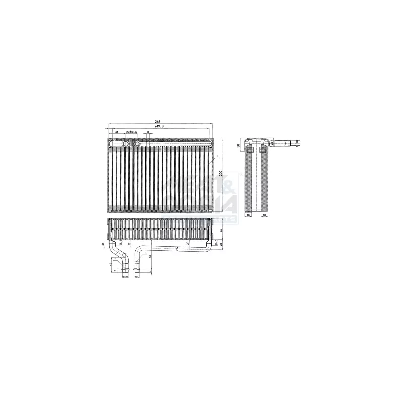 Évaporateur climatisation MEAT & DORIA 997025