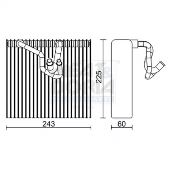 Évaporateur climatisation MEAT & DORIA