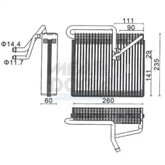 Évaporateur climatisation MEAT & DORIA