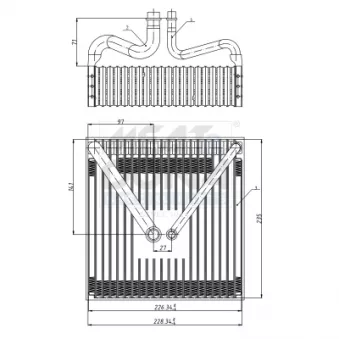 Évaporateur climatisation MEAT & DORIA