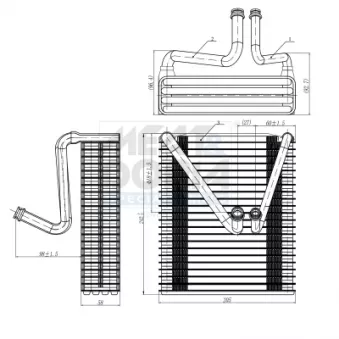 Évaporateur climatisation MEAT & DORIA
