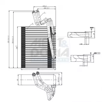 Évaporateur climatisation MEAT & DORIA