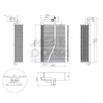 Évaporateur climatisation MEAT & DORIA