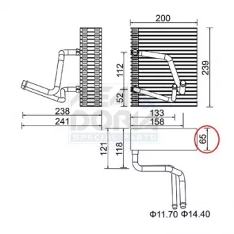 Évaporateur climatisation MEAT & DORIA