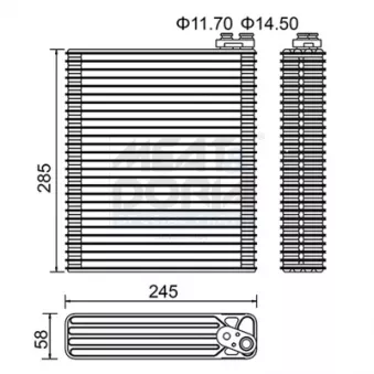 Évaporateur climatisation MEAT & DORIA