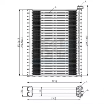 Évaporateur climatisation MEAT & DORIA