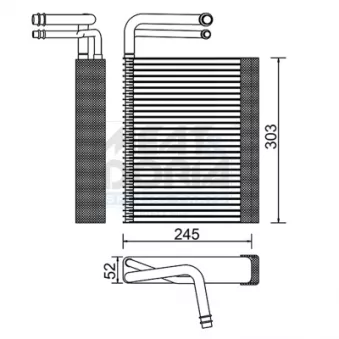 Évaporateur climatisation MEAT & DORIA