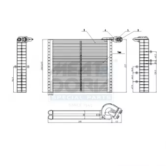 Évaporateur climatisation MEAT & DORIA