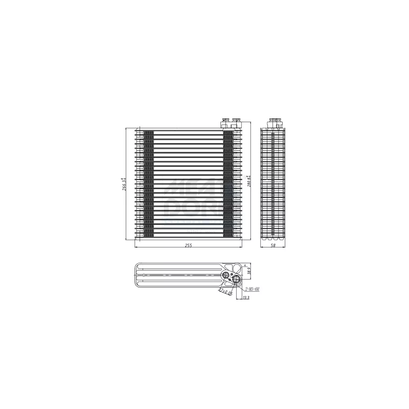 Évaporateur climatisation MEAT & DORIA 997091