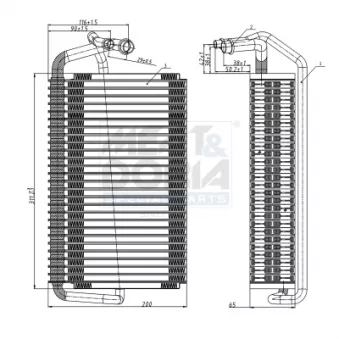 Évaporateur climatisation MEAT & DORIA