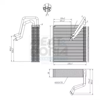 Évaporateur climatisation MEAT & DORIA