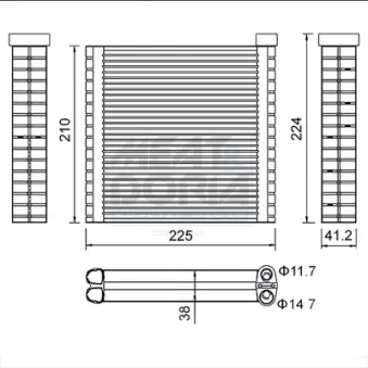 Évaporateur climatisation MEAT & DORIA