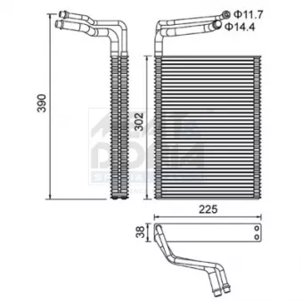 Évaporateur climatisation MEAT & DORIA