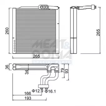 Évaporateur climatisation MEAT & DORIA