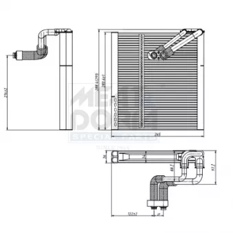 Évaporateur climatisation MEAT & DORIA