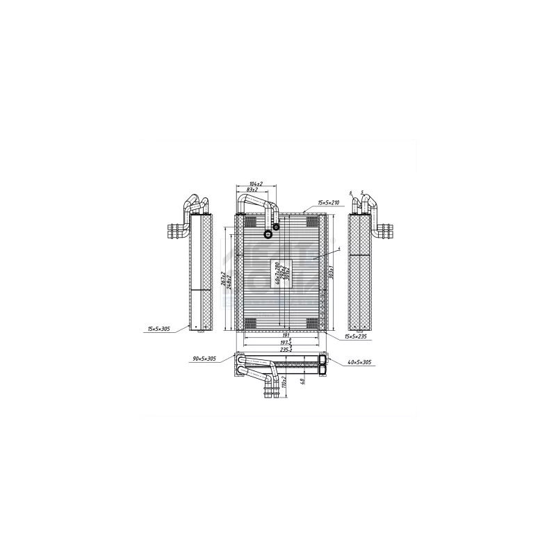 Évaporateur climatisation MEAT & DORIA 997126