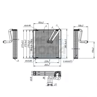 Évaporateur climatisation MEAT & DORIA