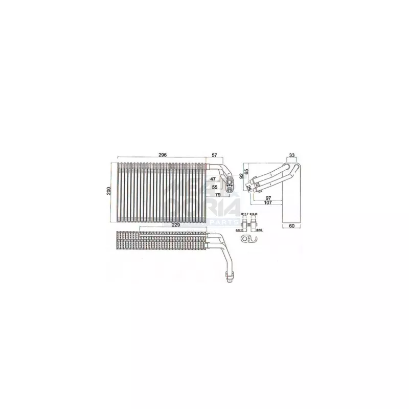 Évaporateur climatisation MEAT & DORIA 997134