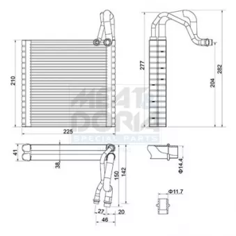 Évaporateur climatisation MEAT & DORIA