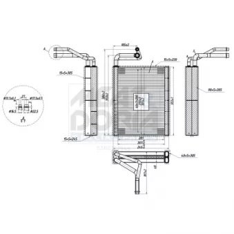 Évaporateur climatisation MEAT & DORIA