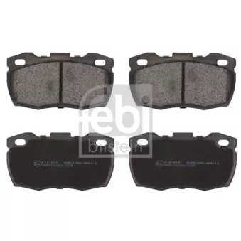 Jeu de 4 plaquettes de frein avant FEBI BILSTEIN 116120