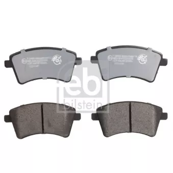 Jeu de 4 plaquettes de frein avant FEBI BILSTEIN 116184