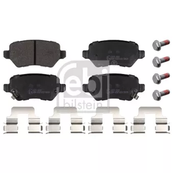 Jeu de 4 plaquettes de frein arrière FEBI BILSTEIN 16512
