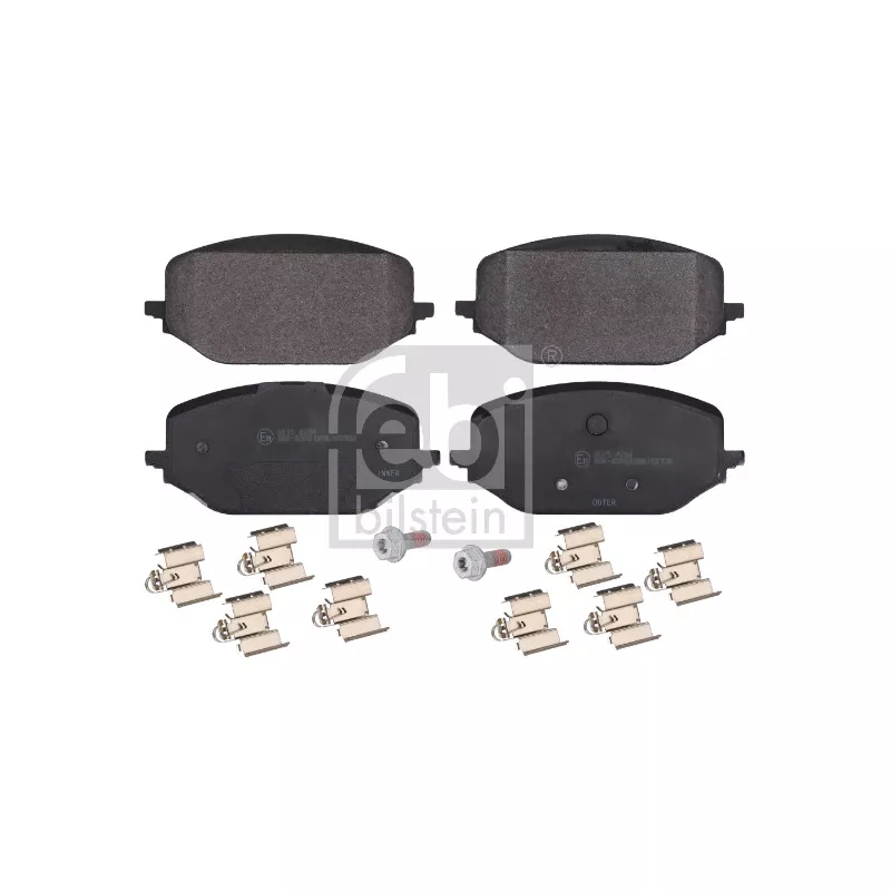 Jeu de 4 plaquettes de frein avant FEBI BILSTEIN 192658