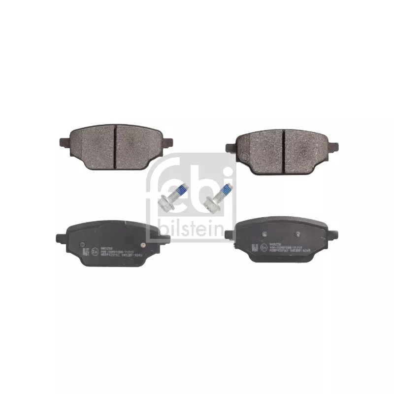 Jeu de 4 plaquettes de frein arrière FEBI BILSTEIN 193457