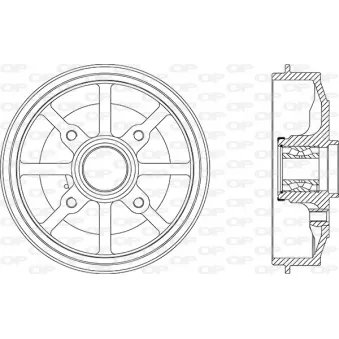 Tambour de frein OPEN PARTS