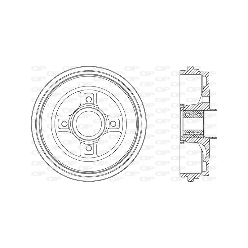 Tambour de frein OPEN PARTS BAD9098.31