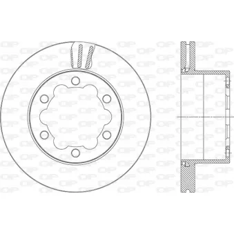 Jeu de 2 disques de frein avant OPEN PARTS