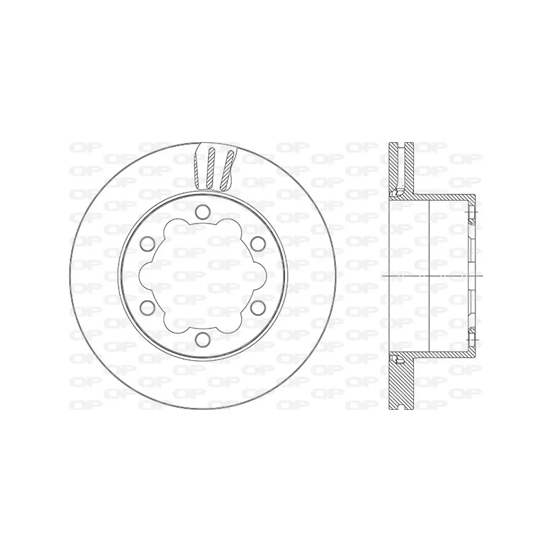 Jeu de 2 disques de frein avant OPEN PARTS BDA2946.20