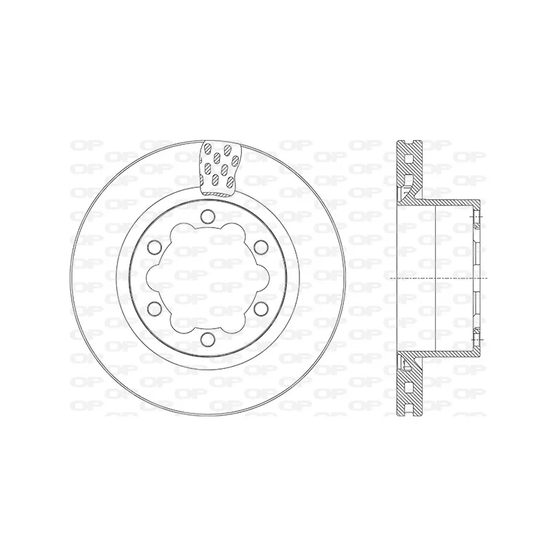 Jeu de 2 disques de frein avant OPEN PARTS BDA2947.20