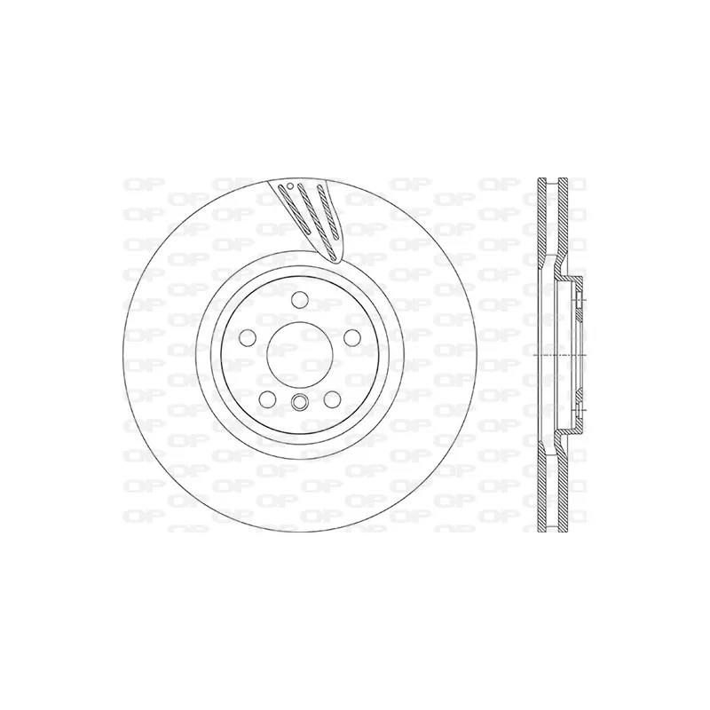 Disque de frein avant gauche (à l'unité) OPEN PARTS BDR2915.20