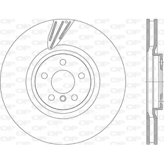 Disque de frein avant droit (à l'unité) OPEN PARTS