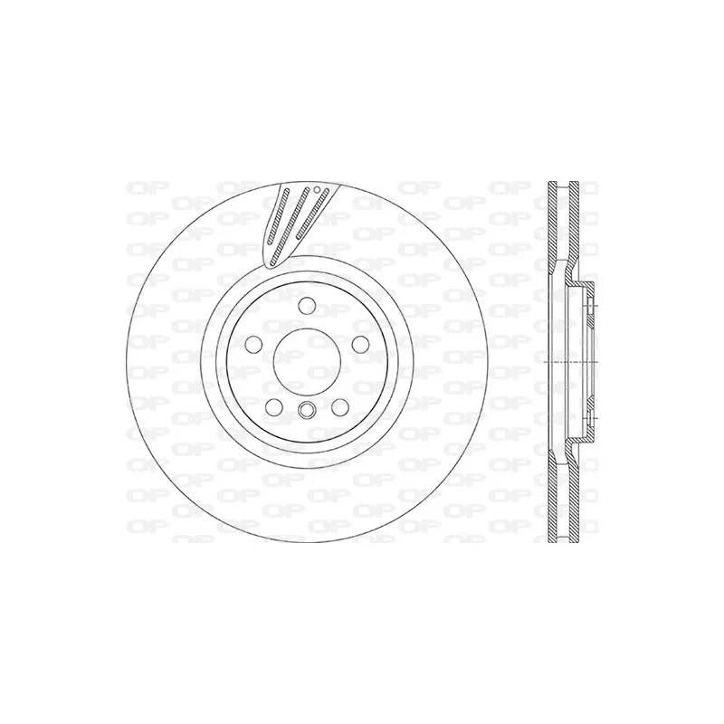 Disque de frein avant droit (à l'unité) OPEN PARTS BDR2916.20