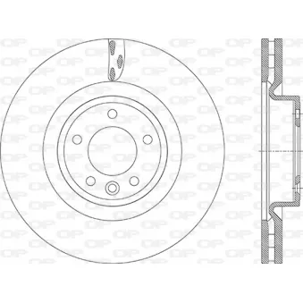 Jeu de 2 disques de frein avant OPEN PARTS