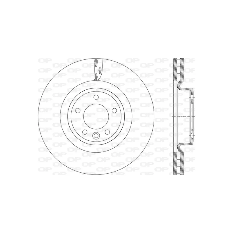 Jeu de 2 disques de frein avant OPEN PARTS BDR2950.20