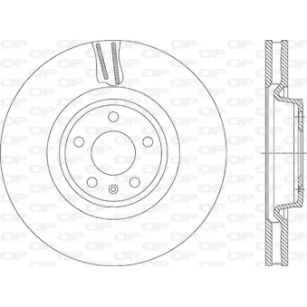Jeu de 2 disques de frein avant OPEN PARTS