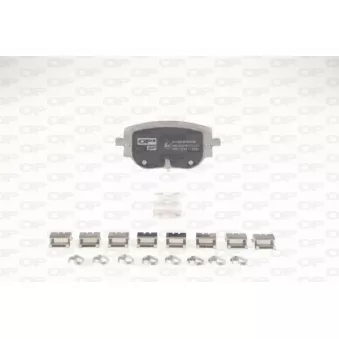 Jeu de 4 plaquettes de frein avant OPEN PARTS