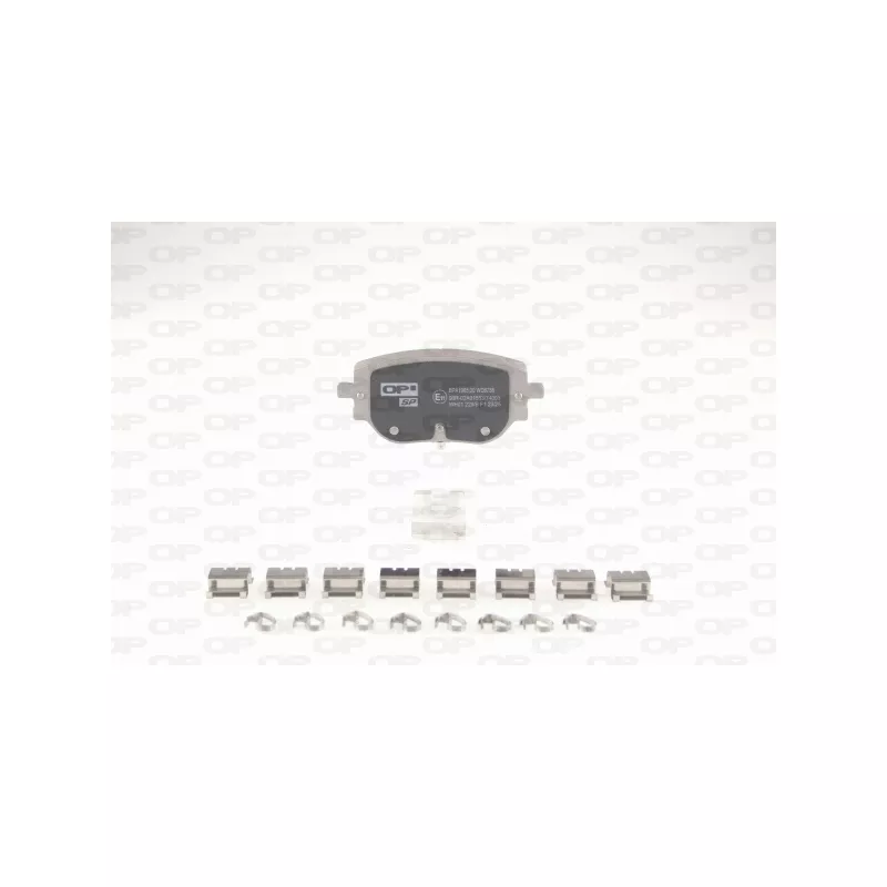 Jeu de 4 plaquettes de frein avant OPEN PARTS BPA1965.00