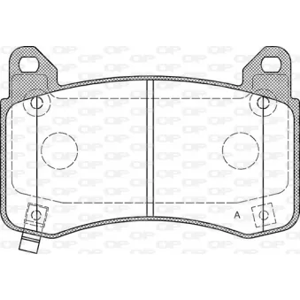 Jeu de 4 plaquettes de frein avant OPEN PARTS