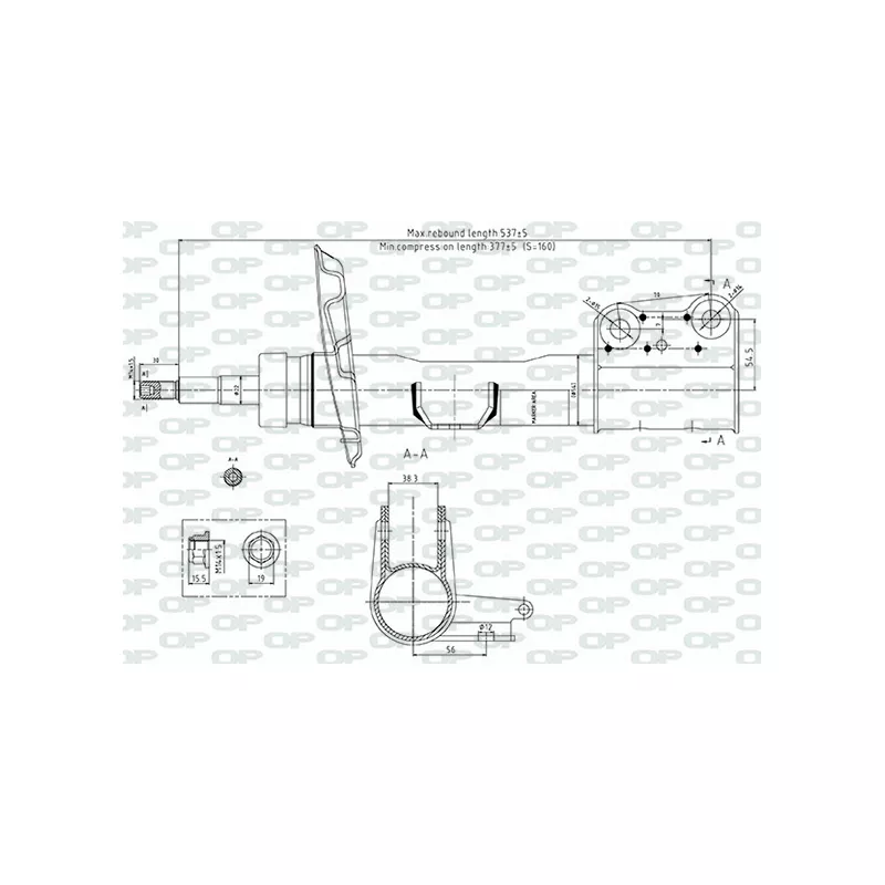 Amortisseur avant droit OPEN PARTS SAB8716.31