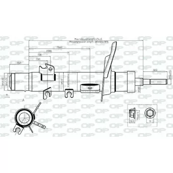 Amortisseur avant gauche OPEN PARTS