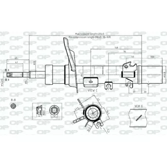 Amortisseur avant droit OPEN PARTS