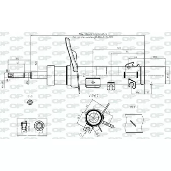 Amortisseur avant gauche OPEN PARTS