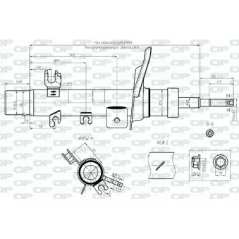 Amortisseur avant droit OPEN PARTS