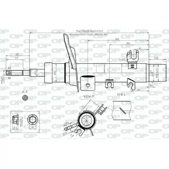 Amortisseur avant gauche OPEN PARTS