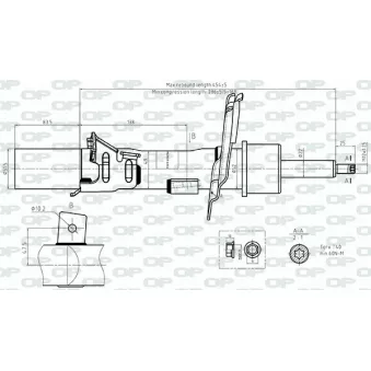 Amortisseur avant droit OPEN PARTS